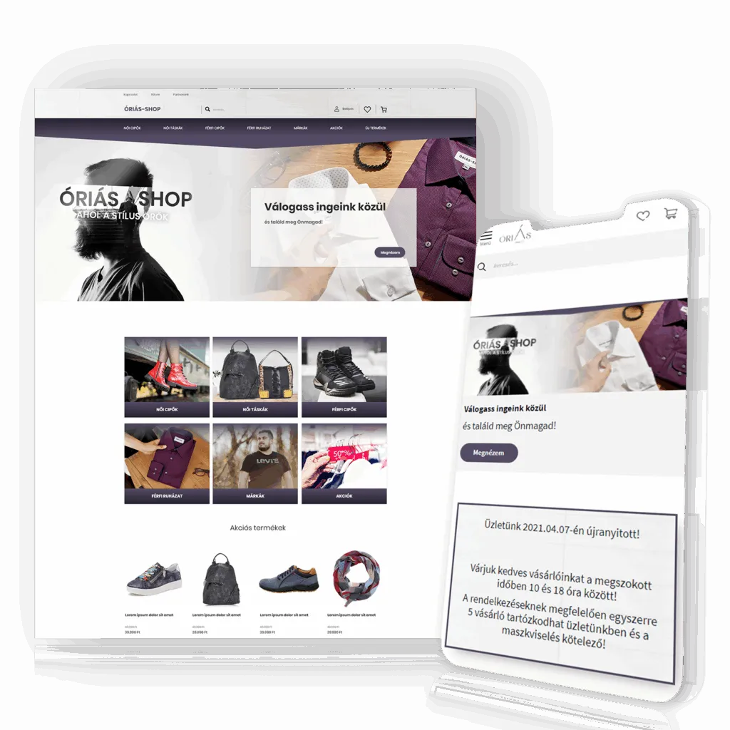 Orias shop referenica kép