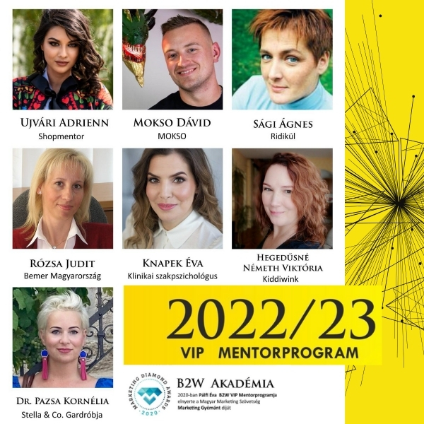 B2W Akadémia VIP Mentorprogram (1 év)