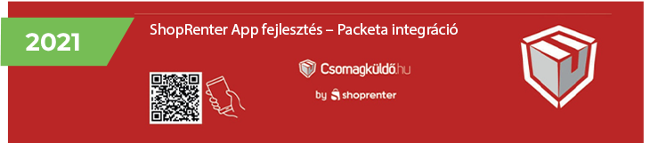 ShopRenter App fejlesztés - Packeta integráció